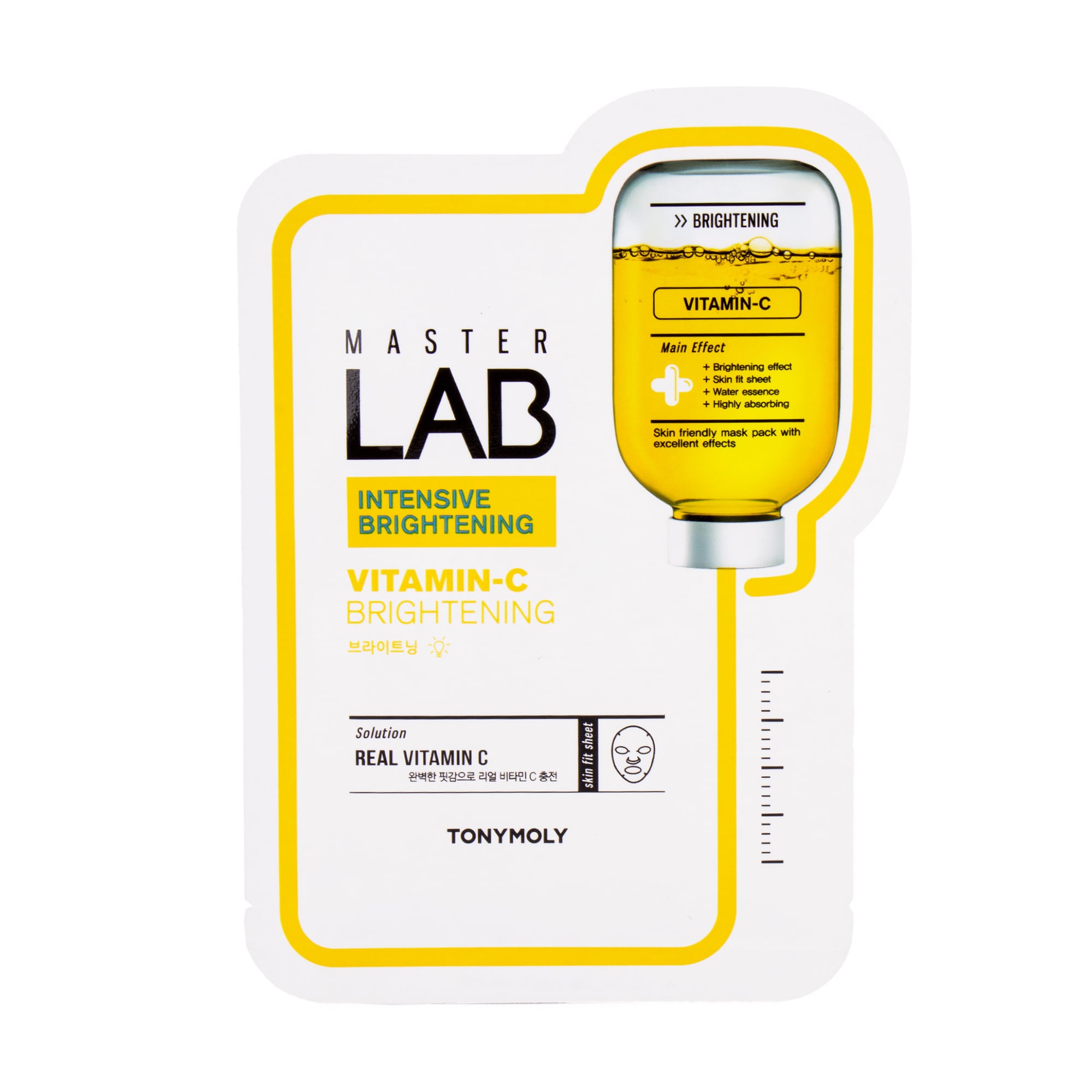 Тканинна маска для обличчя Tony Moly Master Lab Vitamin C Mask з вітаміном С, 19 г